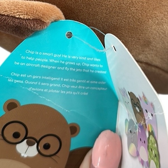 Squishmallows Chip the Beaver stuffy 2021 NWT 8" stuffy plush - Picture 8 of 15